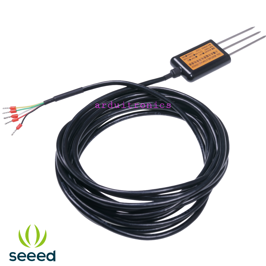 Industrial Soil Moisture & Temperature & EC Sensor MODBUS-RTU RS485 (S-Soil MTEC-02A) - แท้จาก seeedstudio