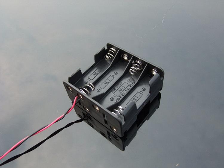 Battery Box รางถ่าน 8 ก้อน AA 12V ไม่มีฝา 2 ด้าน (หน้า 4 หลัง 4)