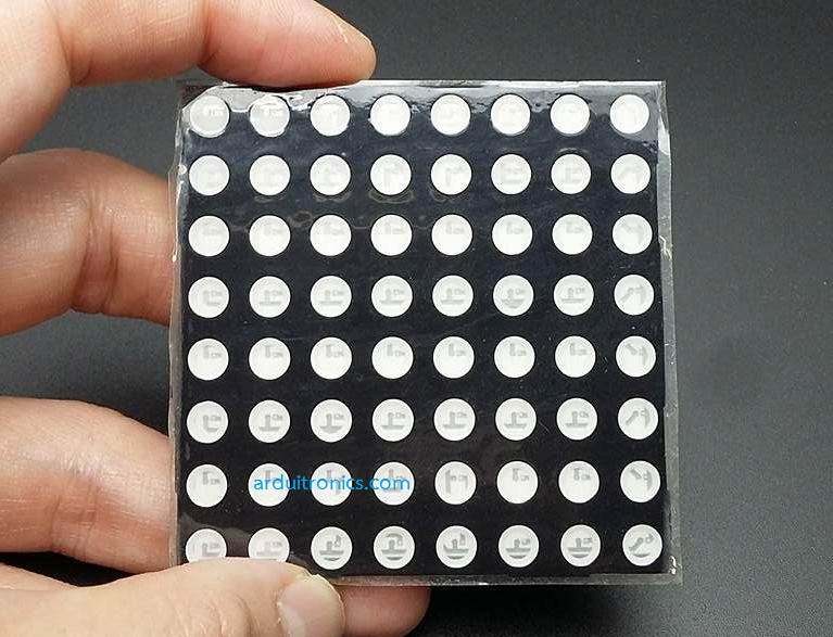 5mm LED Dot Matrix 8x8 Red Color ขนาด 60mm x 60mm (Common Anode) 2088BS