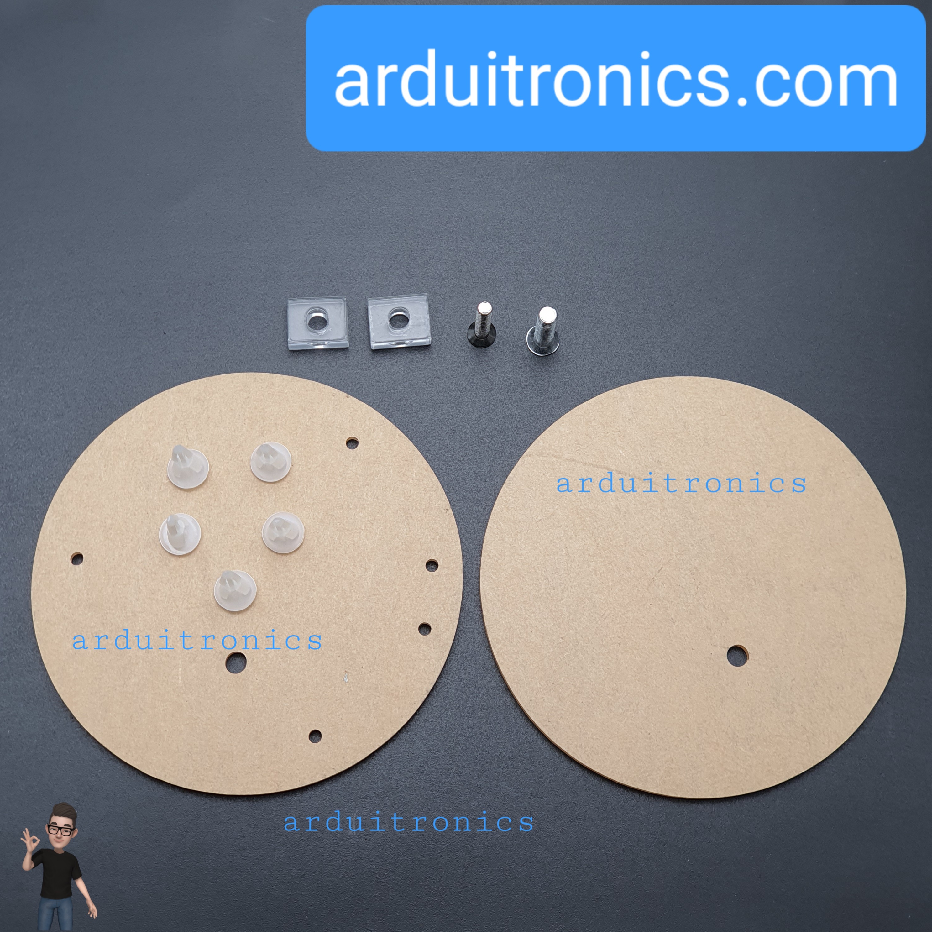 ฐานอะคริลิก แบบใส สำหรับ Load Cell รับน้ำหนัก 1kg, 2kg, 5kg,10kg, 20kg (ไม่รวม Load Cell และ HX711)