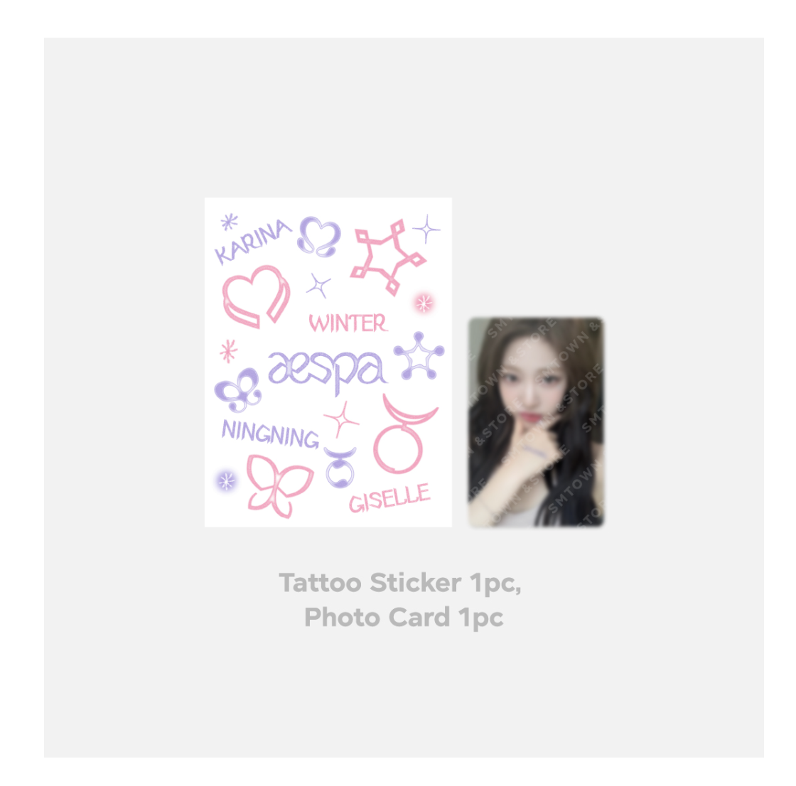 aespa -[Come to MY illusion] - pop u p - Tatoo sticker - Giselle