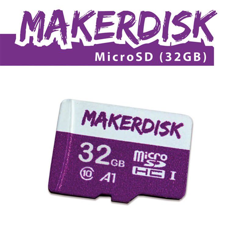 32GB Raspberry Pi Approved MakerDisk uSD with RPi OS