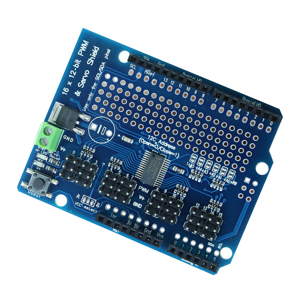 PCA9685 16 Channel Module PWM Servo Drive Board Robot Controller H5B4 Compatible บอร์ดสำหรับขับ Servo 16 ช่อง
