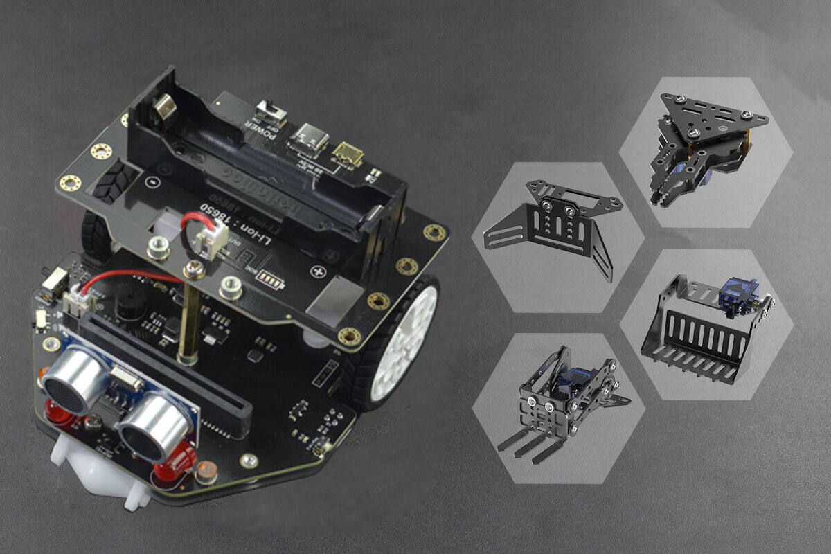 micro:Maqueen Plus V2 (18650 Battery) with micro:Maqueen Mechanic - แท้จาก DFRobot