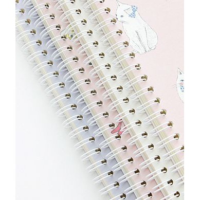 Ohmynote Princess Cat สมุดโน้ตน่ารัก ขนาด A5 สมุดเจ้าหญิงแมว เย็บริมลวด ชมพู