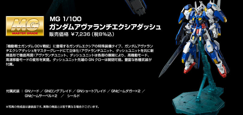 [P-Bandai] MG 1/100 Gundam Avalanche Exia Dash