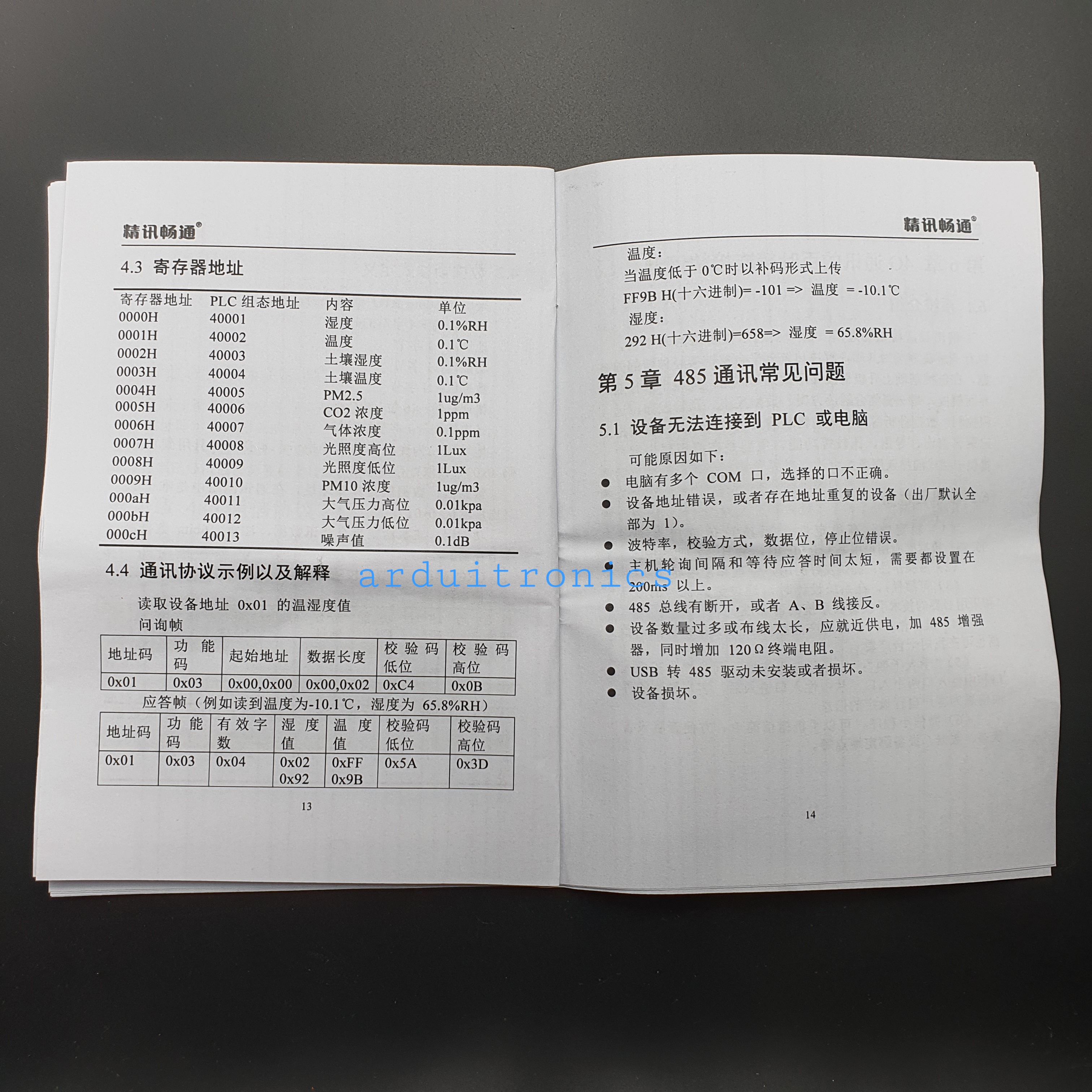 Weather Station Shutter with PM2.5 + PM10 + Temperature and Humidity Sensor (โครงแบบเกร็ดระบายลม 8 แผ่น)