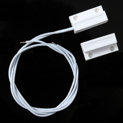 Magnetic Door Switch (สีขาว) MC-38 สวิตช์แม่เหล็ก สำหรับติดเซนเซอร์ สวิตช์ประตู สวิตช์หน้าต่างกันขโมย