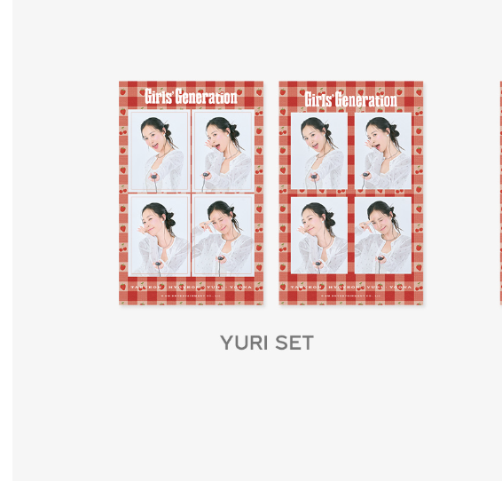Girls' Generation -2025 SM SEASON'S GREETINGS MD -4Cut Photo set แบบ yuri