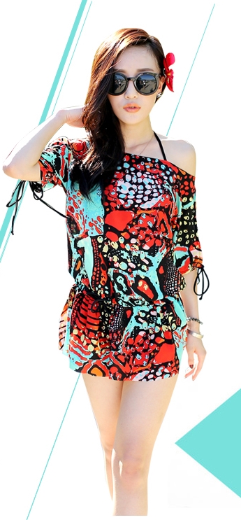 ***พร้อมส่ง***บิกินี่ชุดว่ายน้ำ set 3 ชิ้น (three pieces) สวยเหมือนแบบค่ะ