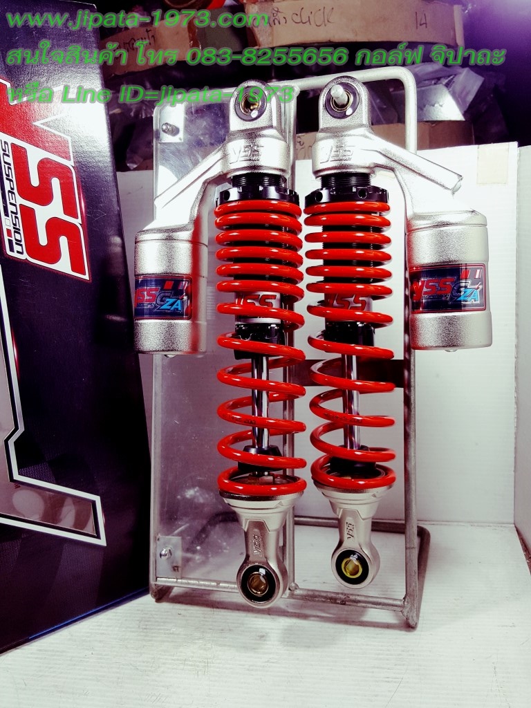 (Wave 110 i) โช้คอัพหลังคู่ YSS รุ่น G-ZA สำหรับ Honda Wave 110 i สี ดำ-แดง
