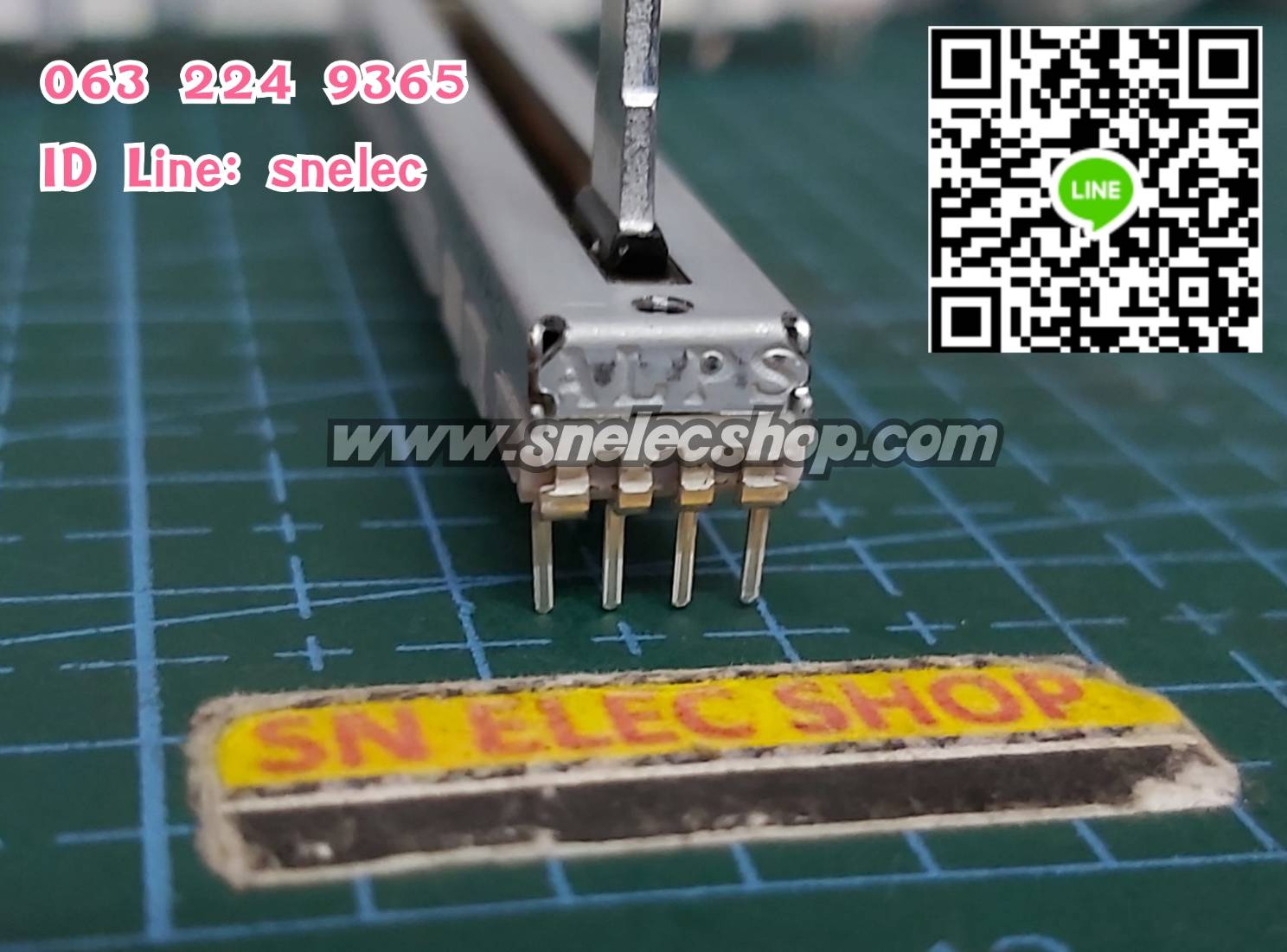 VOLUME SLIDE MIXER ยี่ห้อ ALPS 10KA*2 Streo (จากจีน)