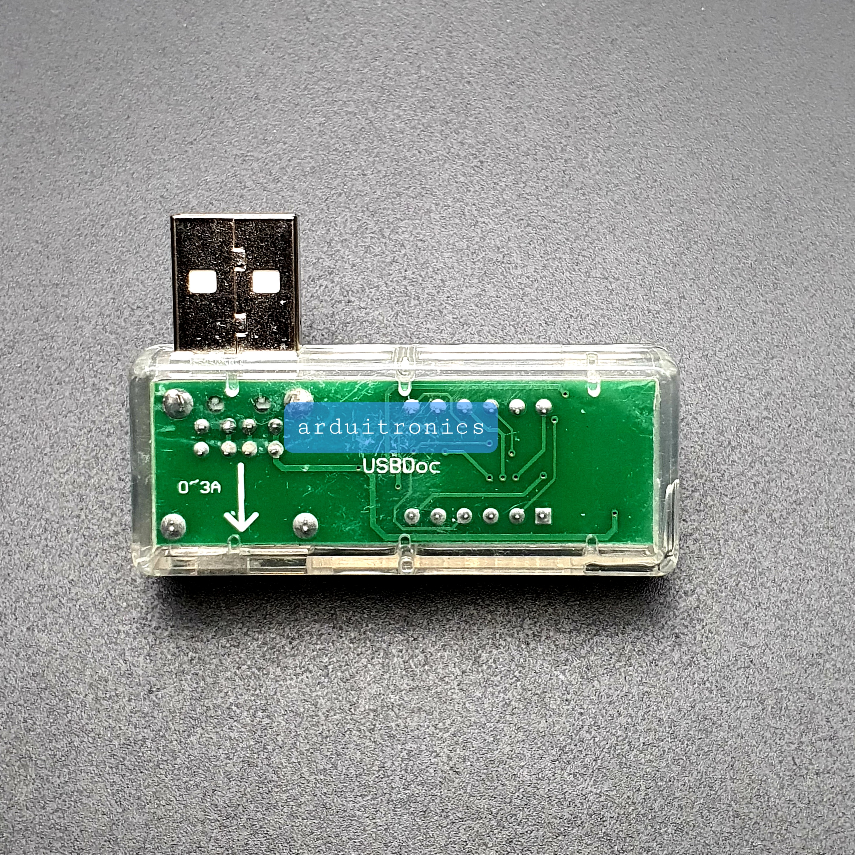 LED USB Mobile Power Charging Current Voltage Tester ยูเอสบีวัดแรงดันไฟฟ้า สีใส