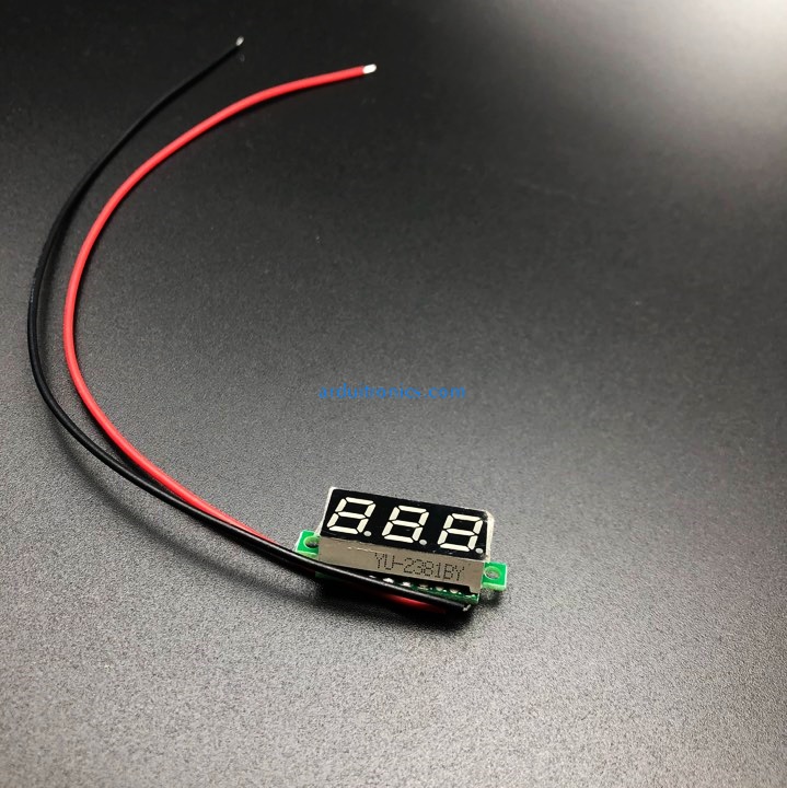 0.28" Digital DC volt meter 2.4-30V โวลต์มิเตอร์ 2.4-30V ขนาด 0.28 นิ้ว (สีส้ม เหลือง)