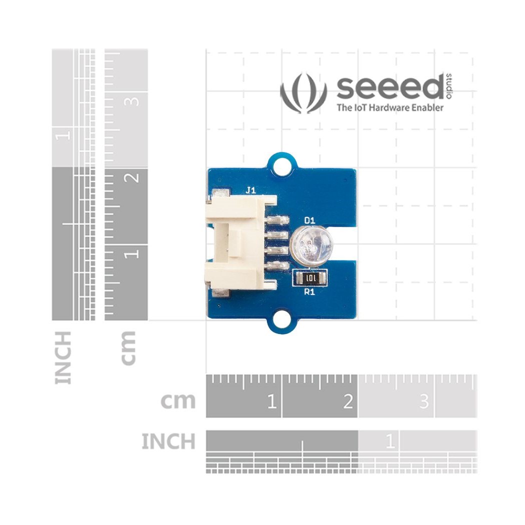 Grove - Multi Color Flash LED 5mm (ของแท้จาก SeeedStudio, GD)