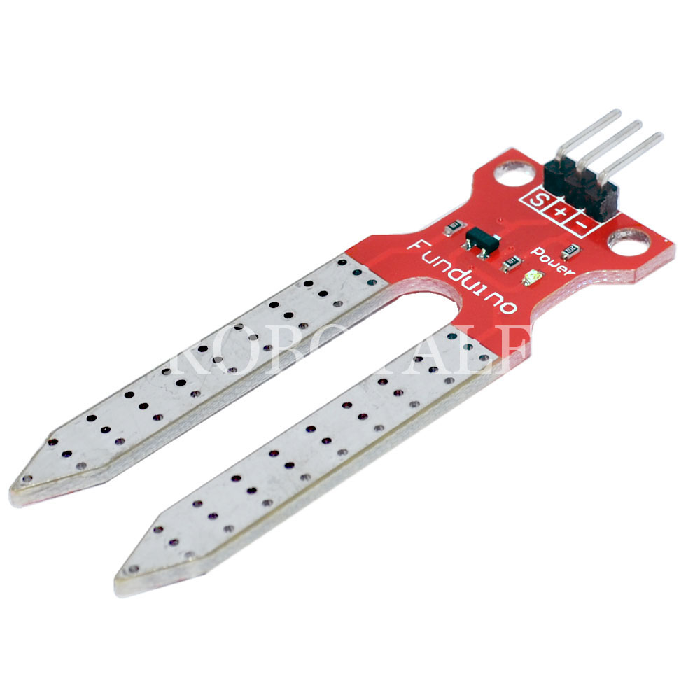 Soil Moisture Sensor for Arduino (Red PCB)