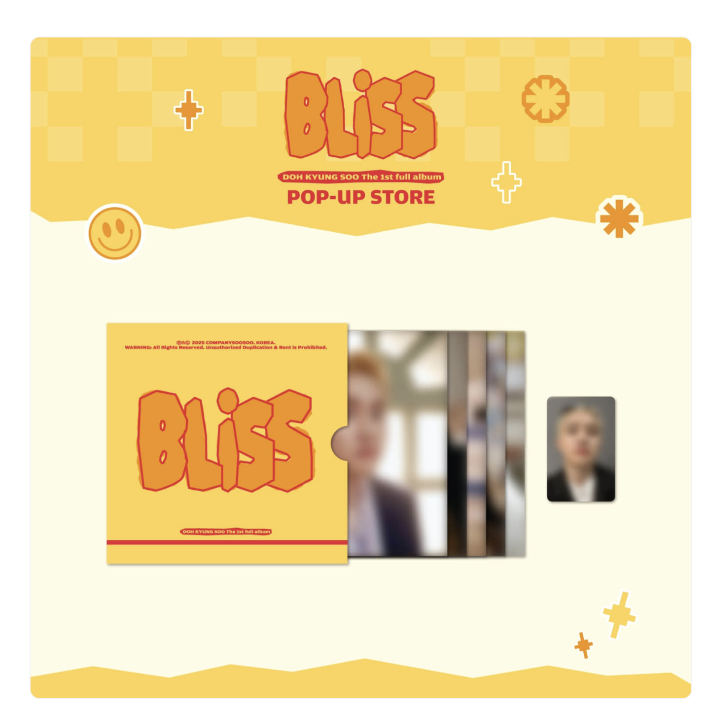 EXO - D.O. -DOH KYUNG SOO - POP-UP [BLISS] MD -LP POSTER SET