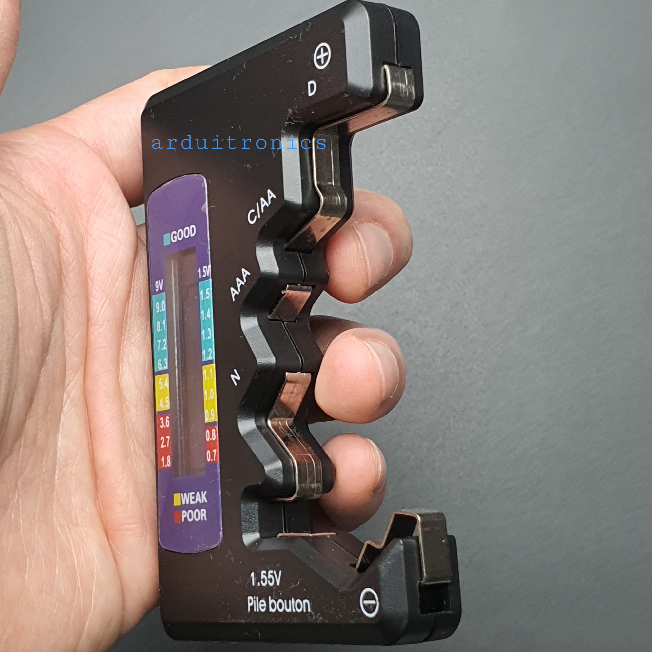 เครื่องวัดทดสอบแบตเตอรี่ Battery Tester (สีดำ)