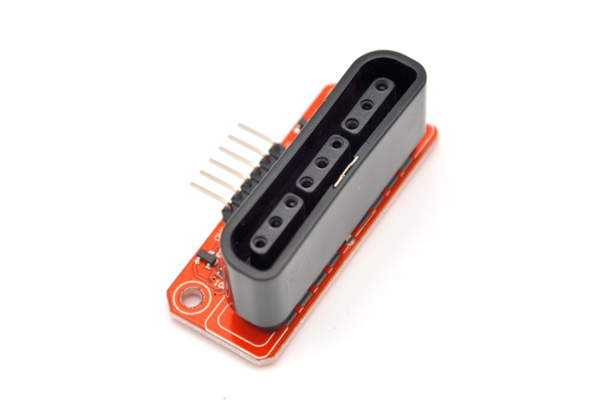 PS2 / PS3 Joystick Adapter to SPI for Arduino UNO (หัวต่อตั้งฉากกับ PCB) อะแดปเตอร์แปลงหัว PS2 / PS3 เป็นขาต่อแบบ SPI