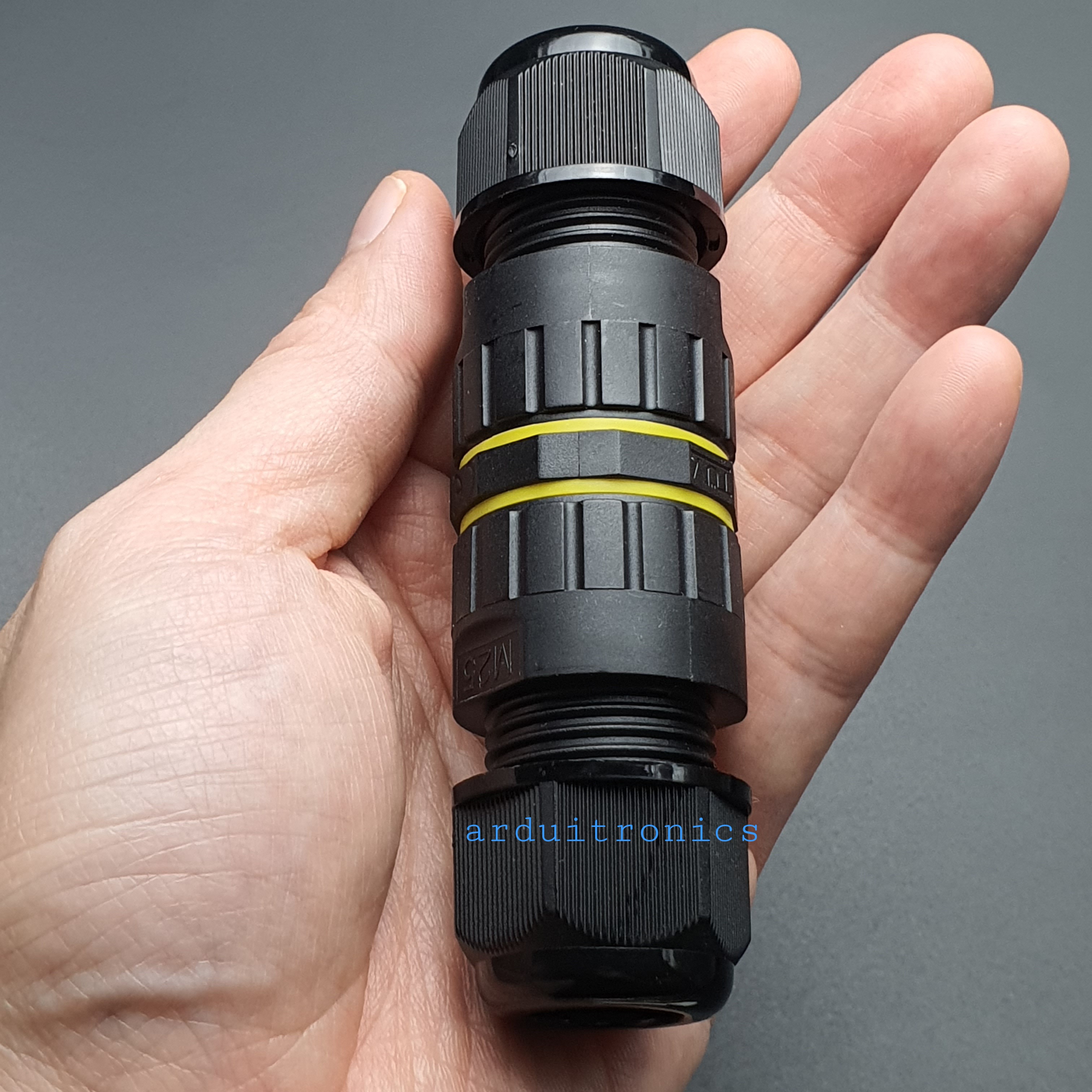 EW-M25-3P Waterproof / Rainproof Outdoor Cable Connector (wire diameter 5-9mm)