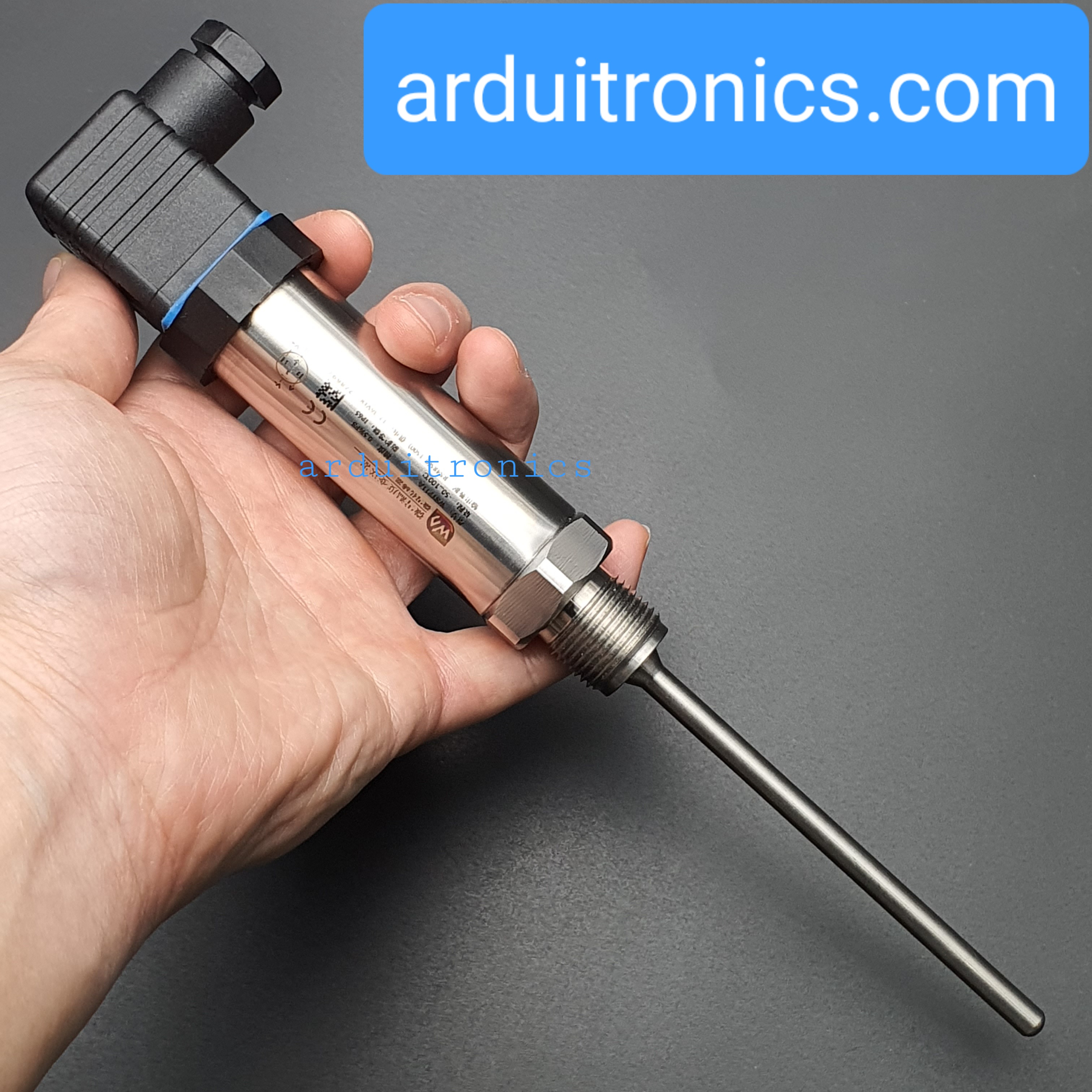 Industrial Unibody Temperature Transmitter, Stainless Steel Probe, RS485 Bus (แท้จาก Waveshare)