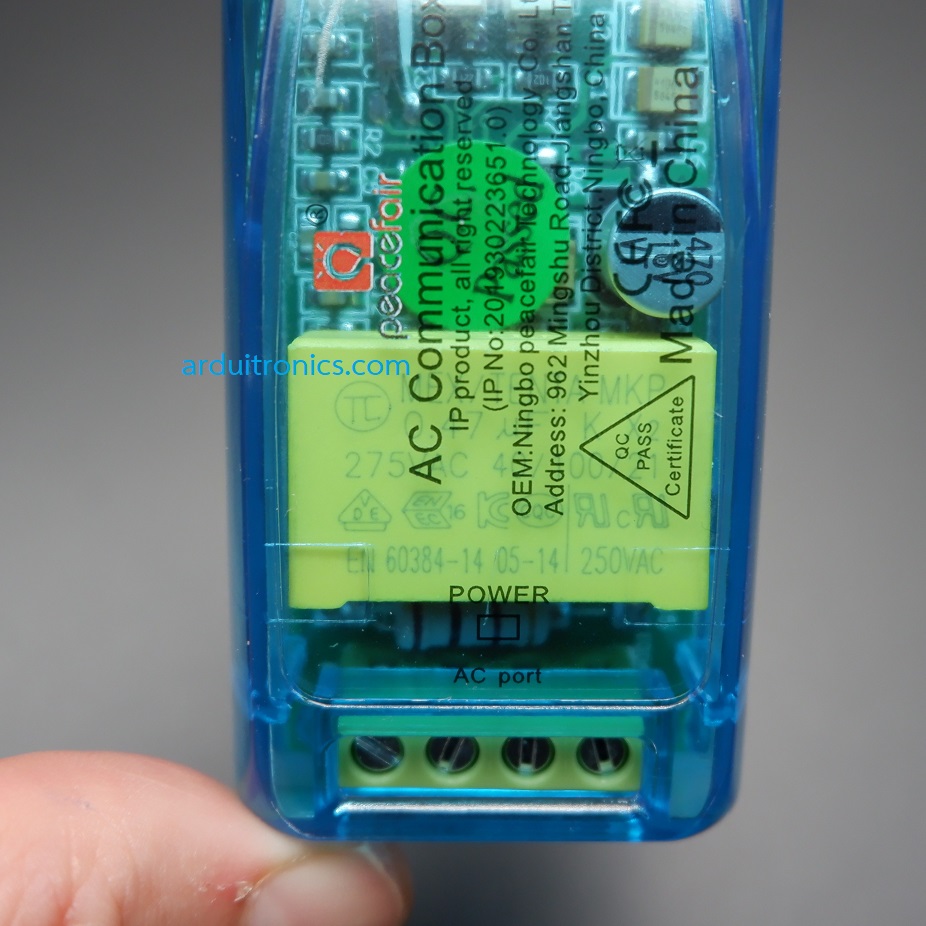 PZEM-004T AC Digital Power Energy Meter Module with Open/Close Current Transformer แบบมีกรอบใสอย่างดี