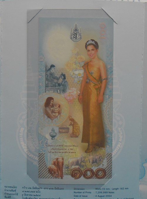 ธนบัตร 100 บาท ที่ระลึก 72 พรรษา ราชินี