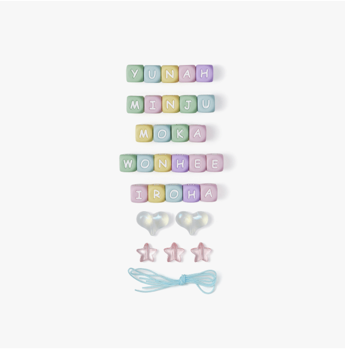 ILLIT -2025 ILLIT GLITTER DAY Official Merch. - DIY Beads Keyring Set