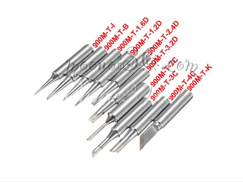 ชุดหัวแร้งแบบต่างๆในตระกูล 900M-T (Gordak, Hakko) ทำให้เหมาะกับงานบัดกรีจิ๋ว