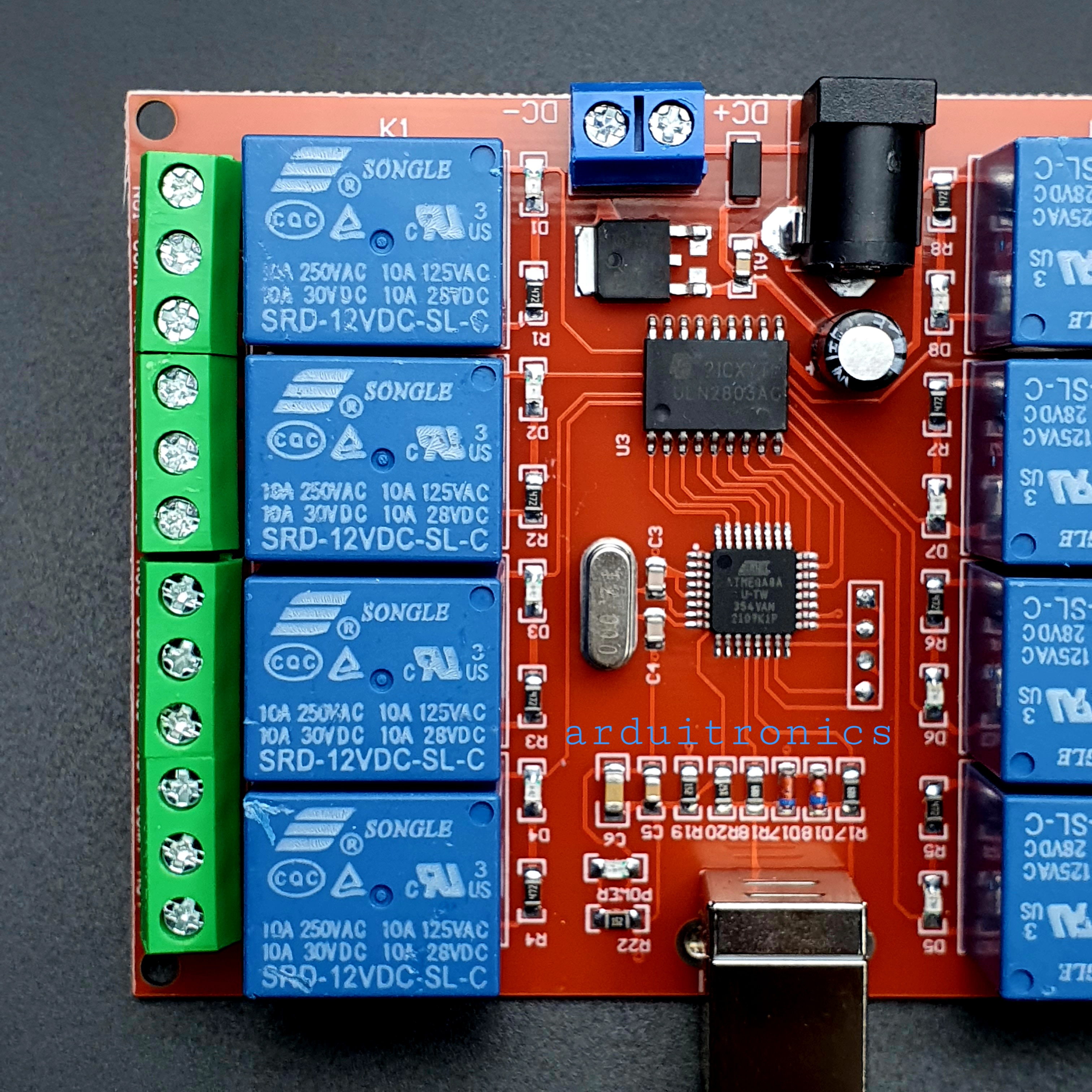 8 Channel 12V USB Relay Board Module Controller (USB Controlled Module)