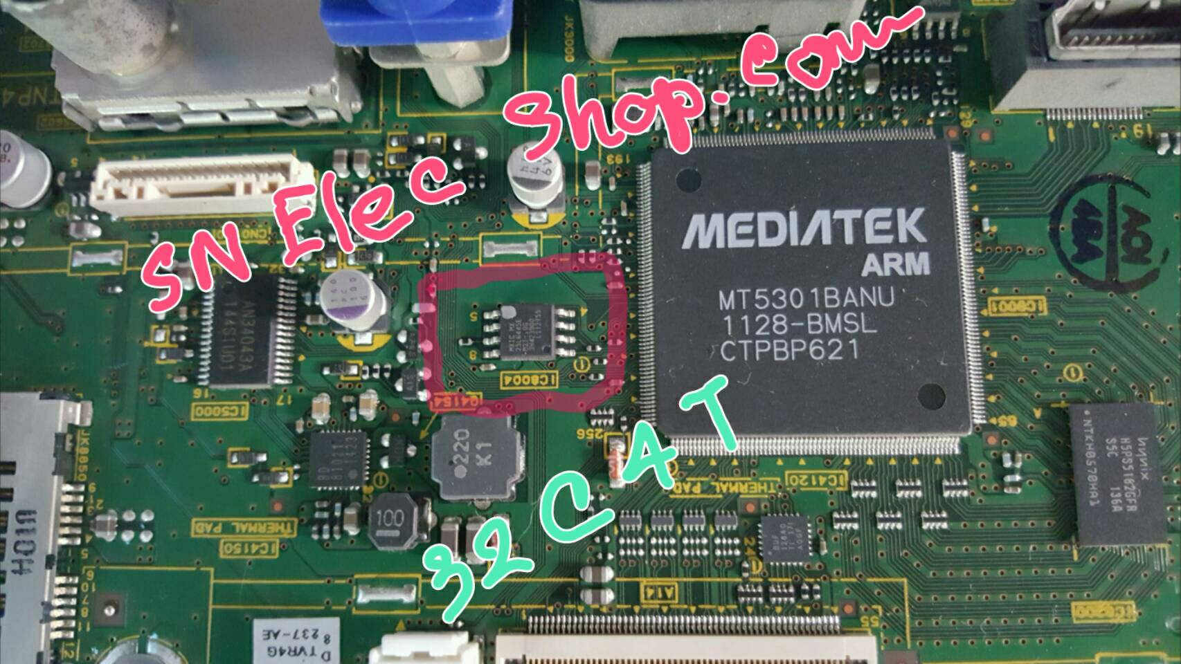 IC MEMORY PANASONIC : รุ่น TH-L32C4Tตำแหน่ง IC8004