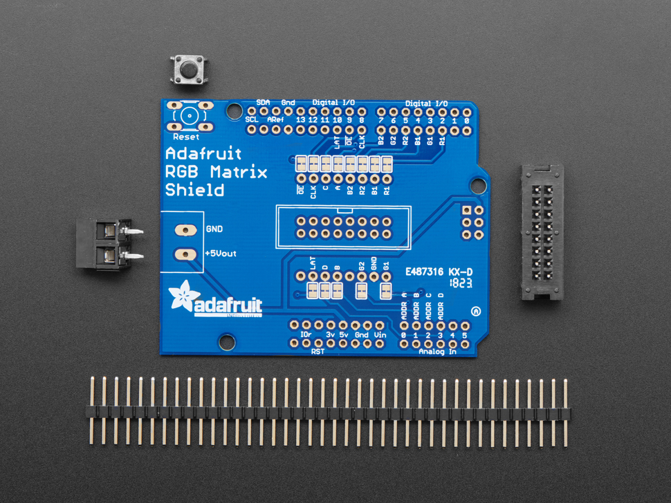 Adafruit RGB Matrix Shield for Arduino (ของแท้จาก Adafruit, USA)
