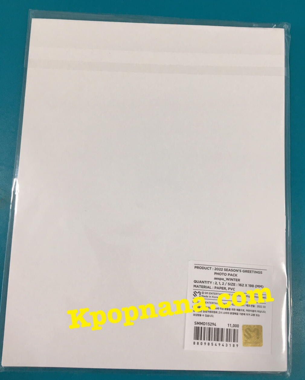 aespa - ของสะสม 2022 SM ARTIST SEASON'S GREETINGS PHOTO PACK - แบบ Winter พร้อมส่ง