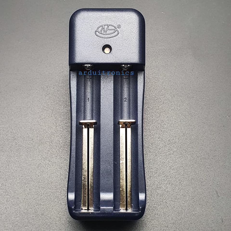 Dual Slot Lithium Battery Charger 18650/14500/10440/CR123A ที่ชาร์จถ่าน Li-ion แบบอเนกประสงค์ 2 ช่อง