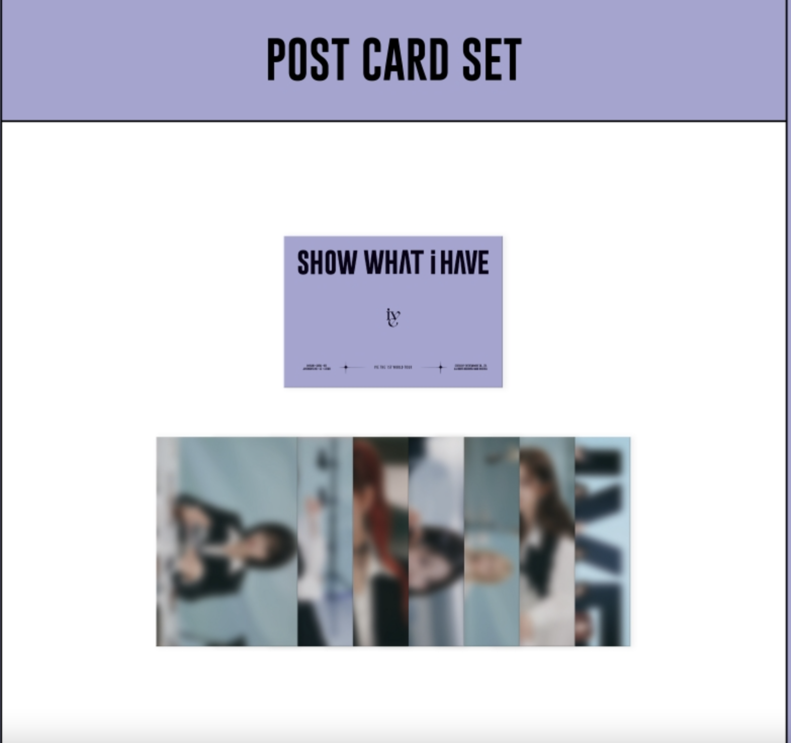 IVE - IVE THE 1ST WORLD TOUR SHOW WHAT I HAVE - Post card set - ส่งเครืองบิน