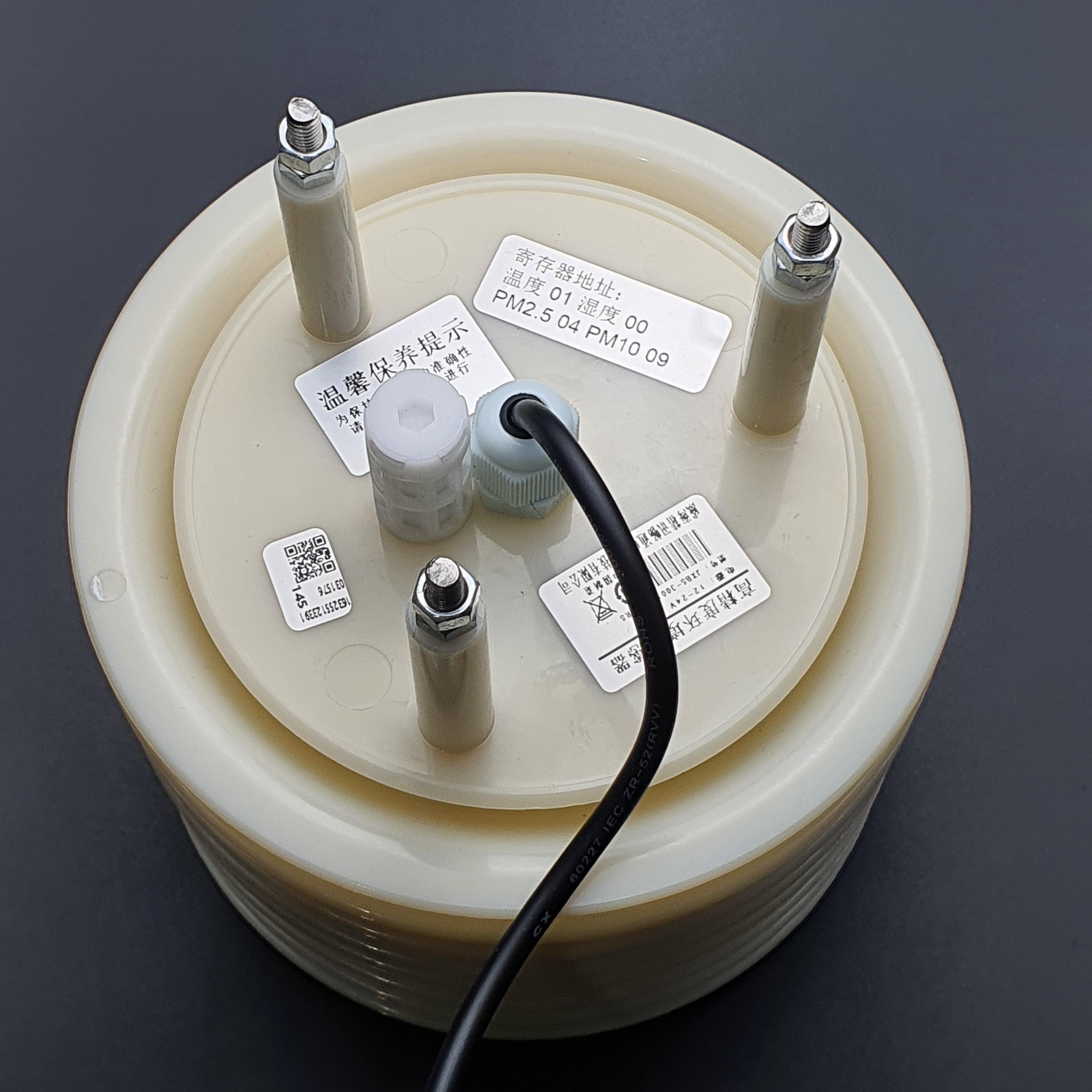 Weather Station Shutter with PM2.5 + PM10 + Temperature and Humidity Sensor (โครงแบบเกร็ดระบายลม 8 แผ่น)