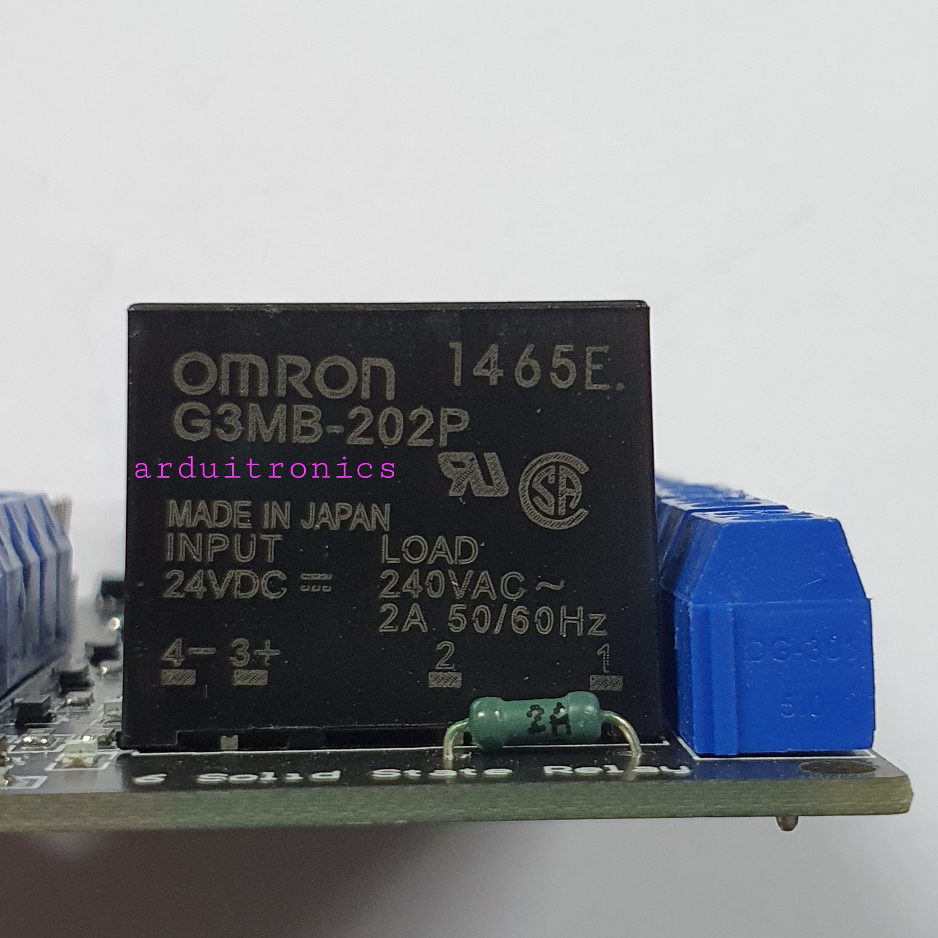 6 Channel 24V 2A Solid State Relay (SSR) Low Level Trigger