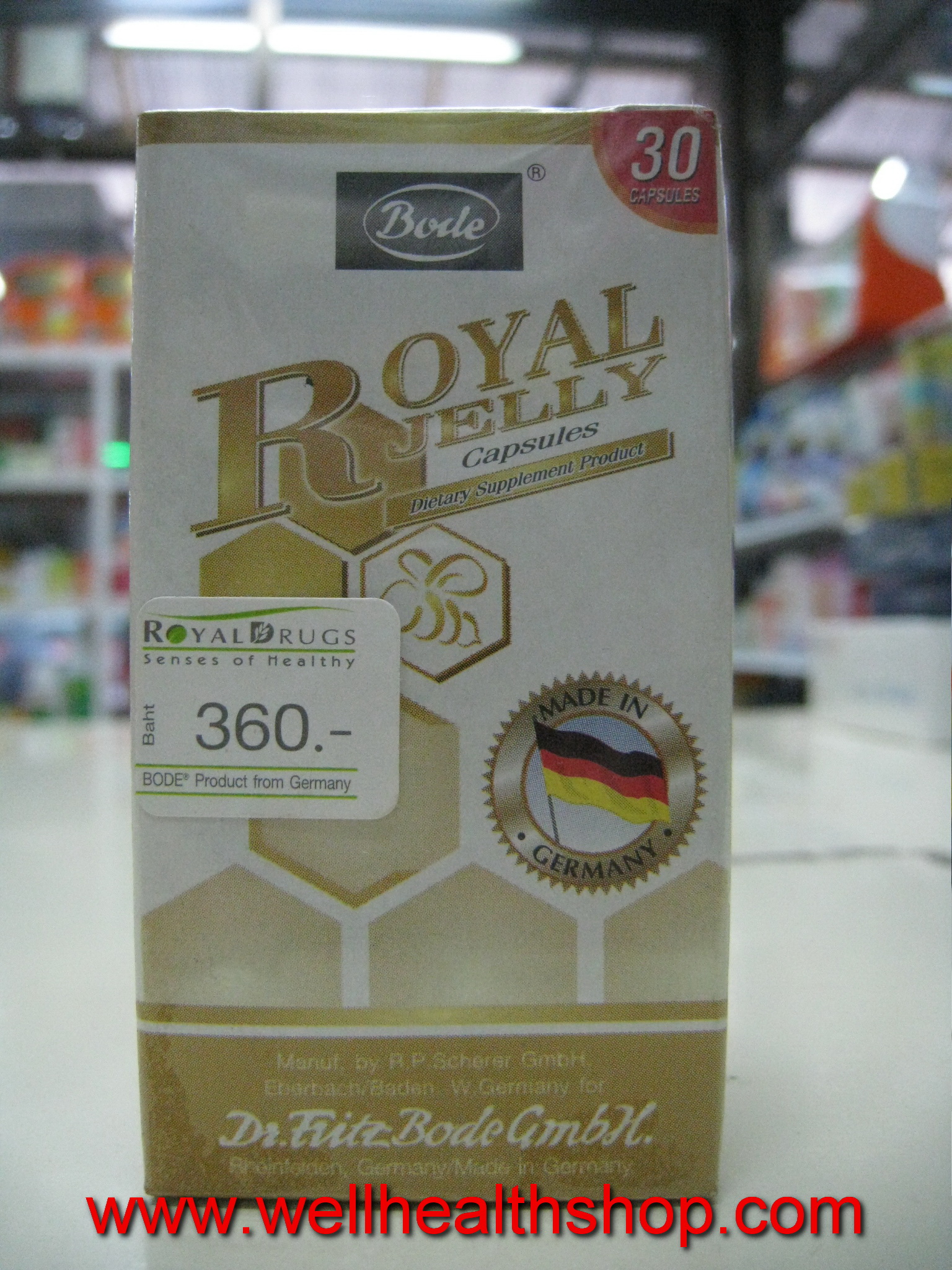 Bode Royal Jelly 30 cap นมผึ้ง โบเด้