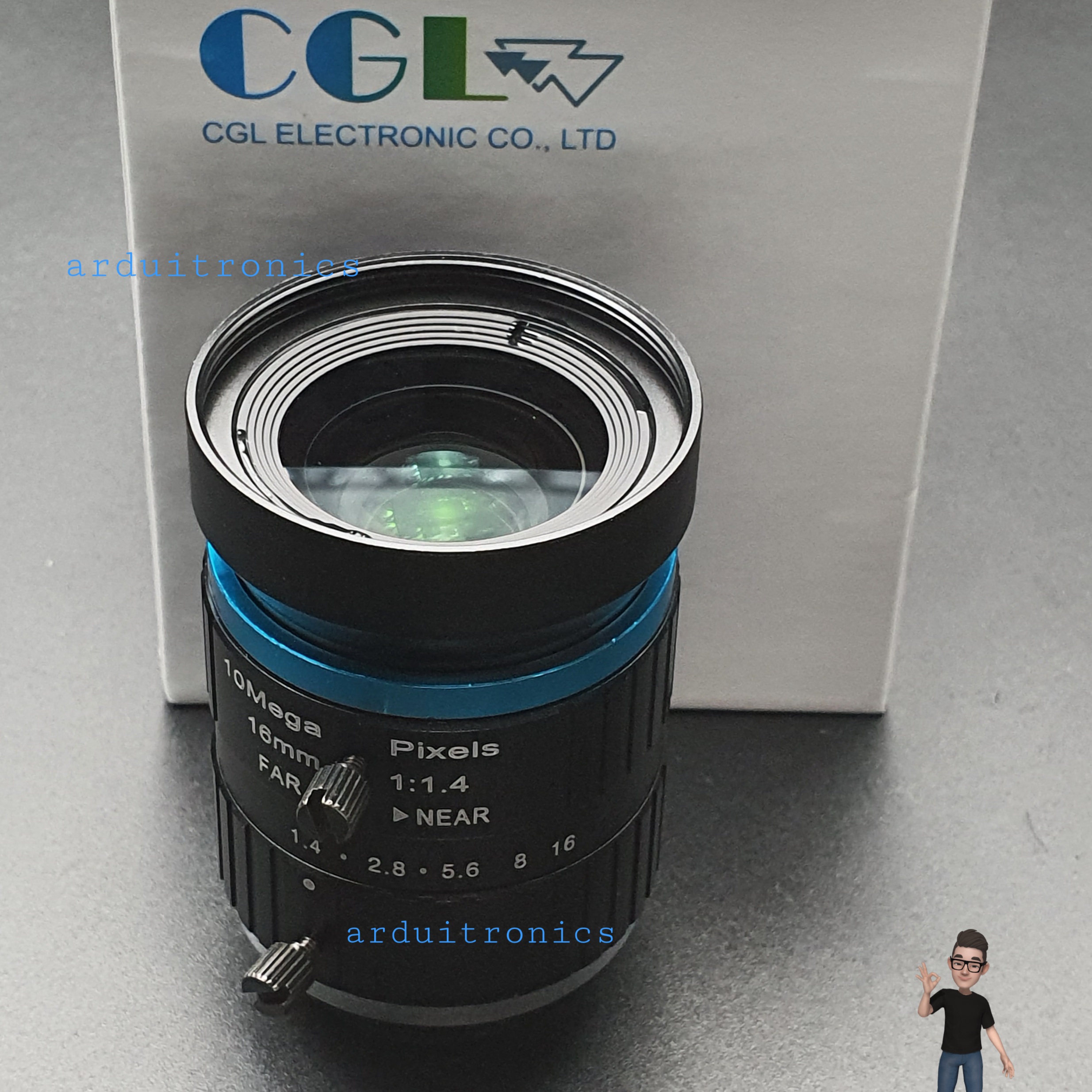 16mm Telephoto Lens for Raspberry Pi High Quality Camera with C-Mount (seeedstudio)