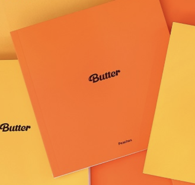 BTS - Album [Butter] หน้าปก Peaches Ver. (สีส้ม ) + โปสเตอร์ พร้อมกระบอกโปสเตอร์