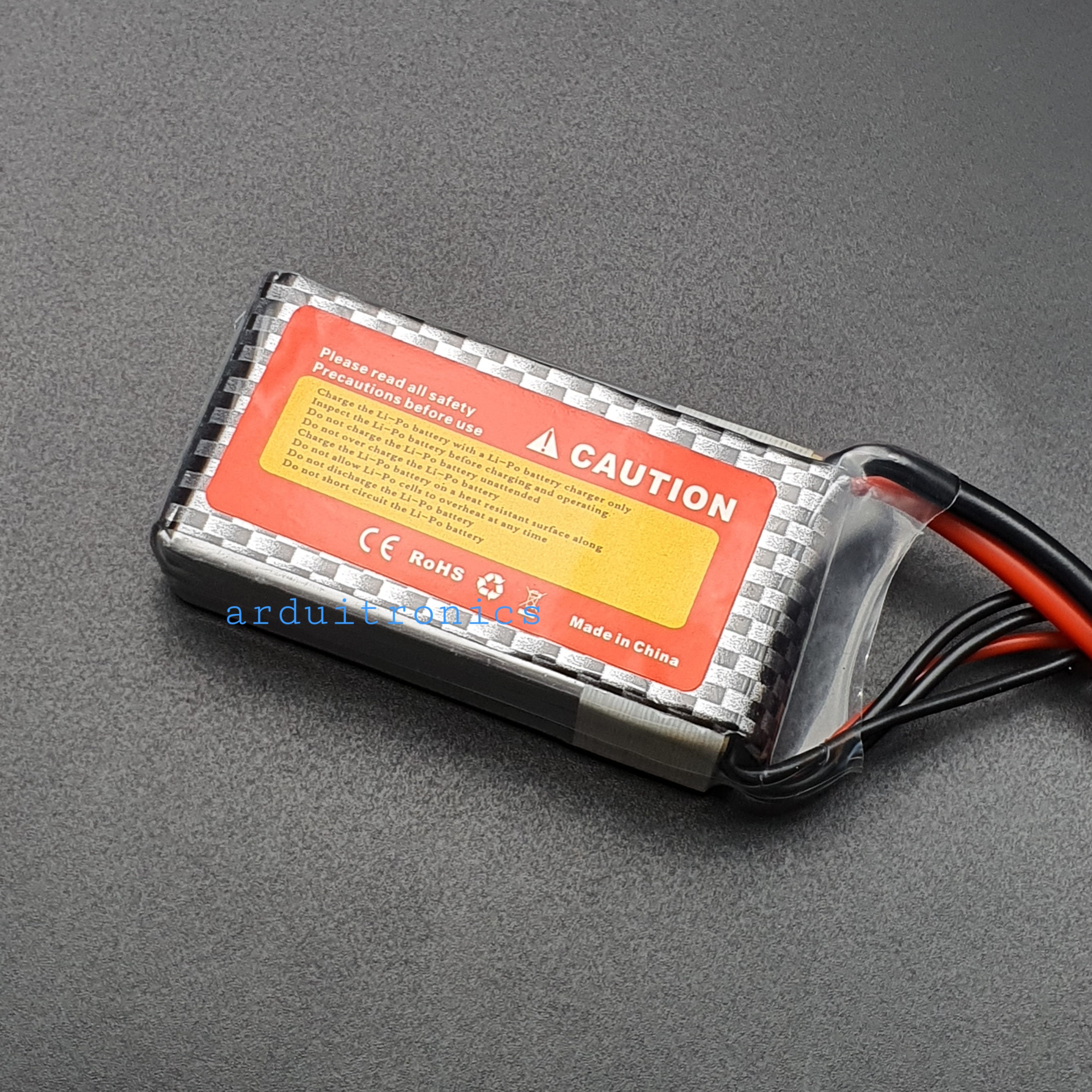 Rechargeable Lithium Battery 1100mAh 3S 11.1V 25C (หัวสายไฟแบบ T-Plug)