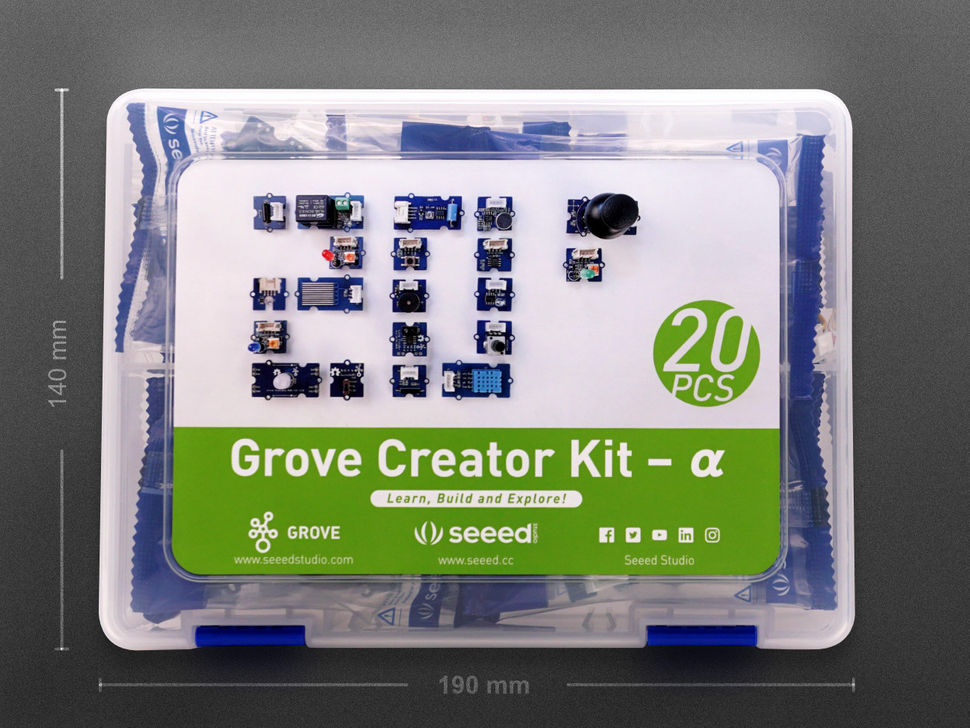 Grove Creator Kit - Alpha (20 Grove Sensors พร้อมสายต่อ และ คู่มือ)