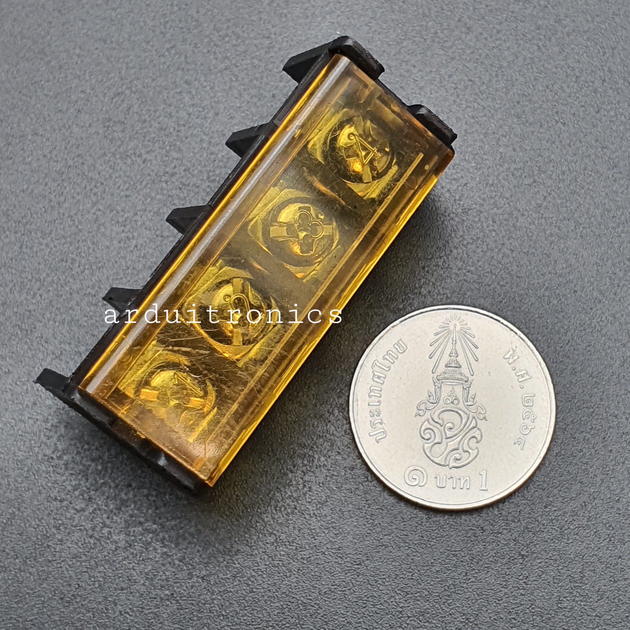 ขั้วต่อ Terminal Block HB-9500 (25A) แบบ 4 ช่อง แบบมีฝาครอบ