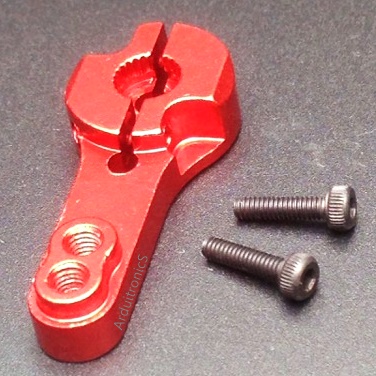 25T (สีแดง) Servo Metal Rocker (ใช้ได้กับ MG995 MG946R MG996R MG945 S3003)