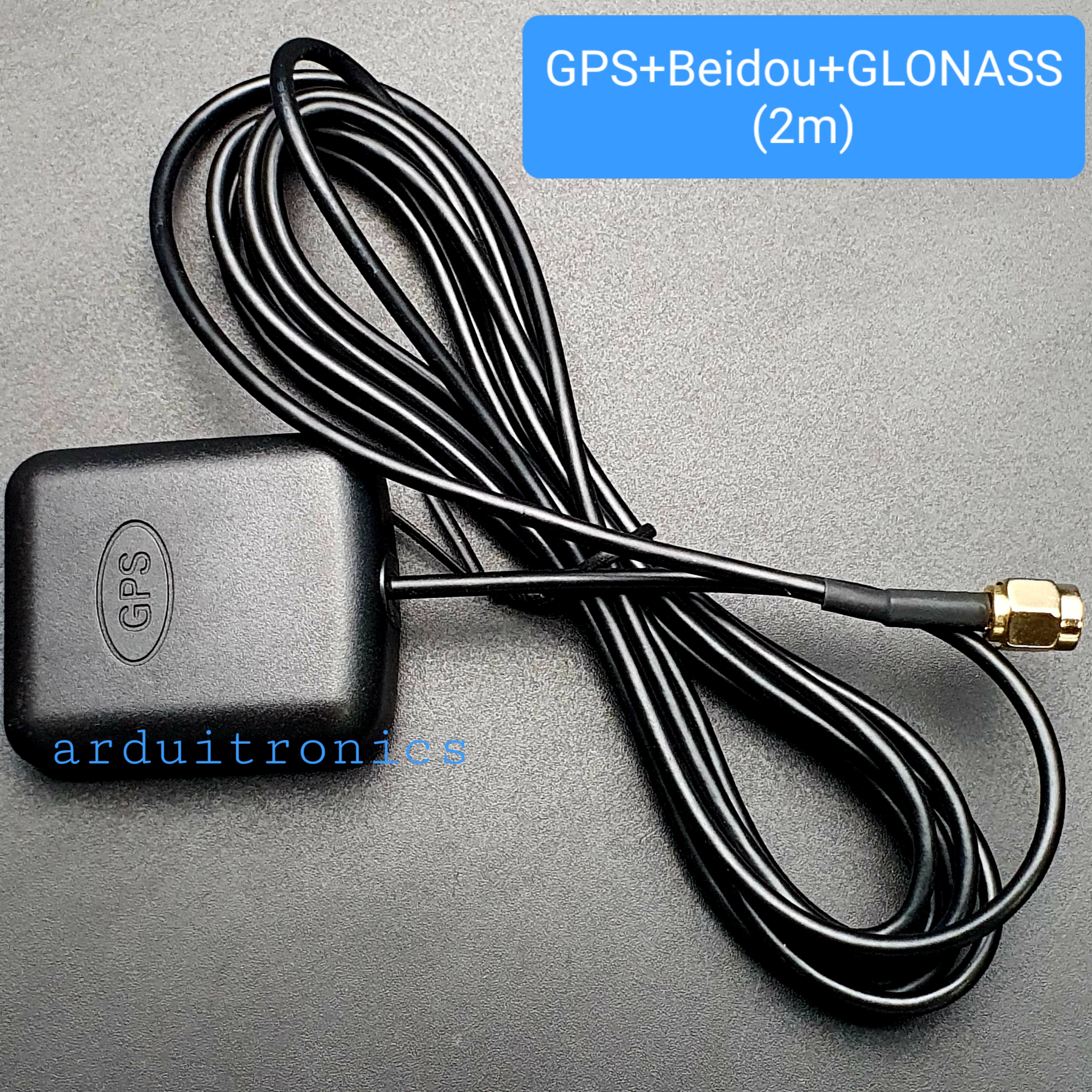 Tri-mode GPS + Beidou + GLONASS Active Antenna - Magnetic Mount (2 meter)