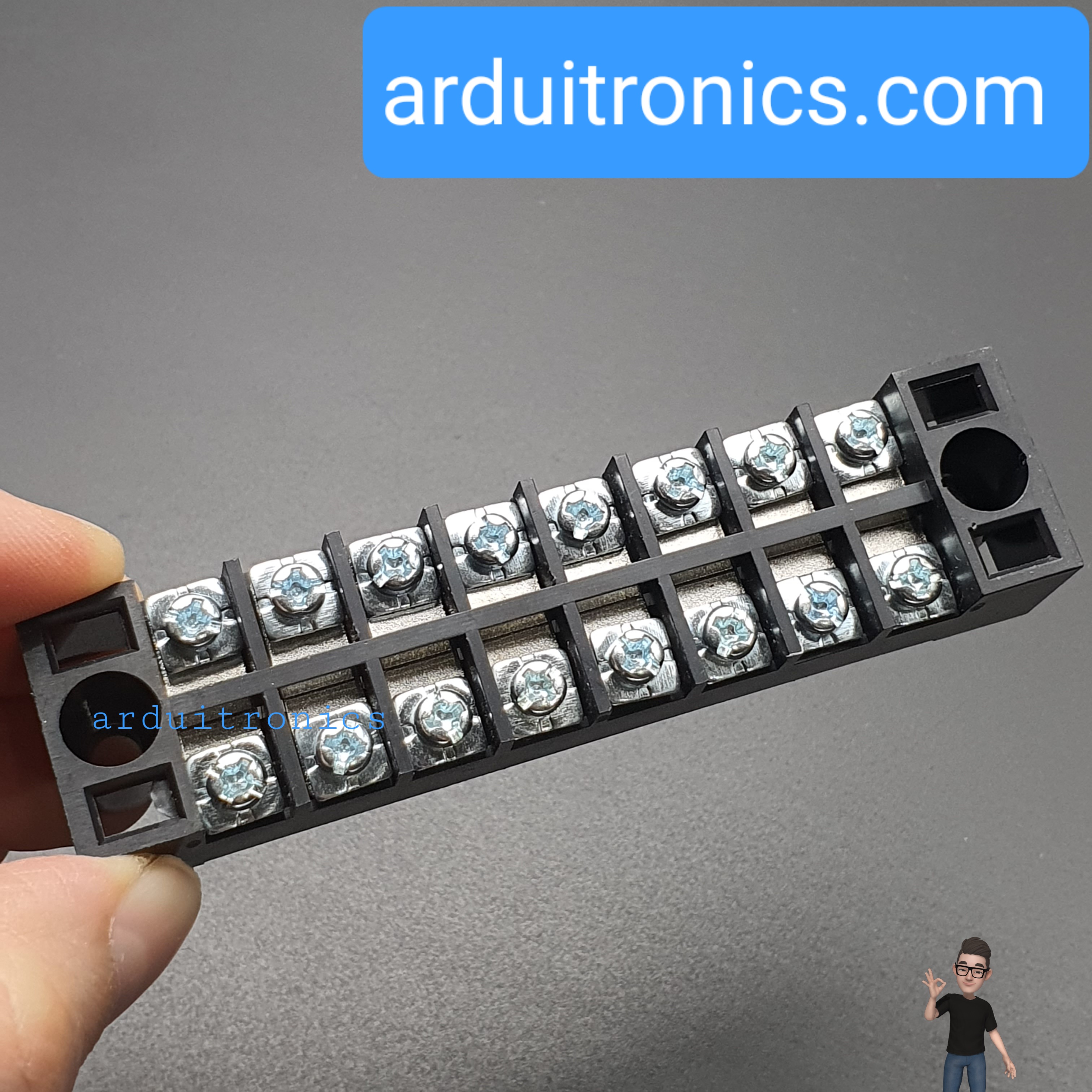 ขั้วต่อ Terminal Block TB-1508 (15A) แบบ 8 ช่อง