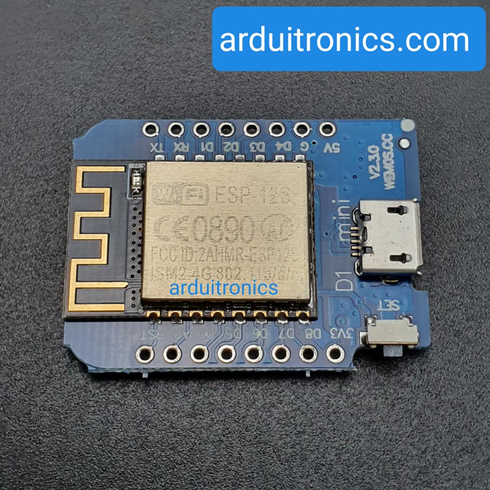 D1 Mini V2.3 (NodeMCU based ESP8266) + Free Pin Headers