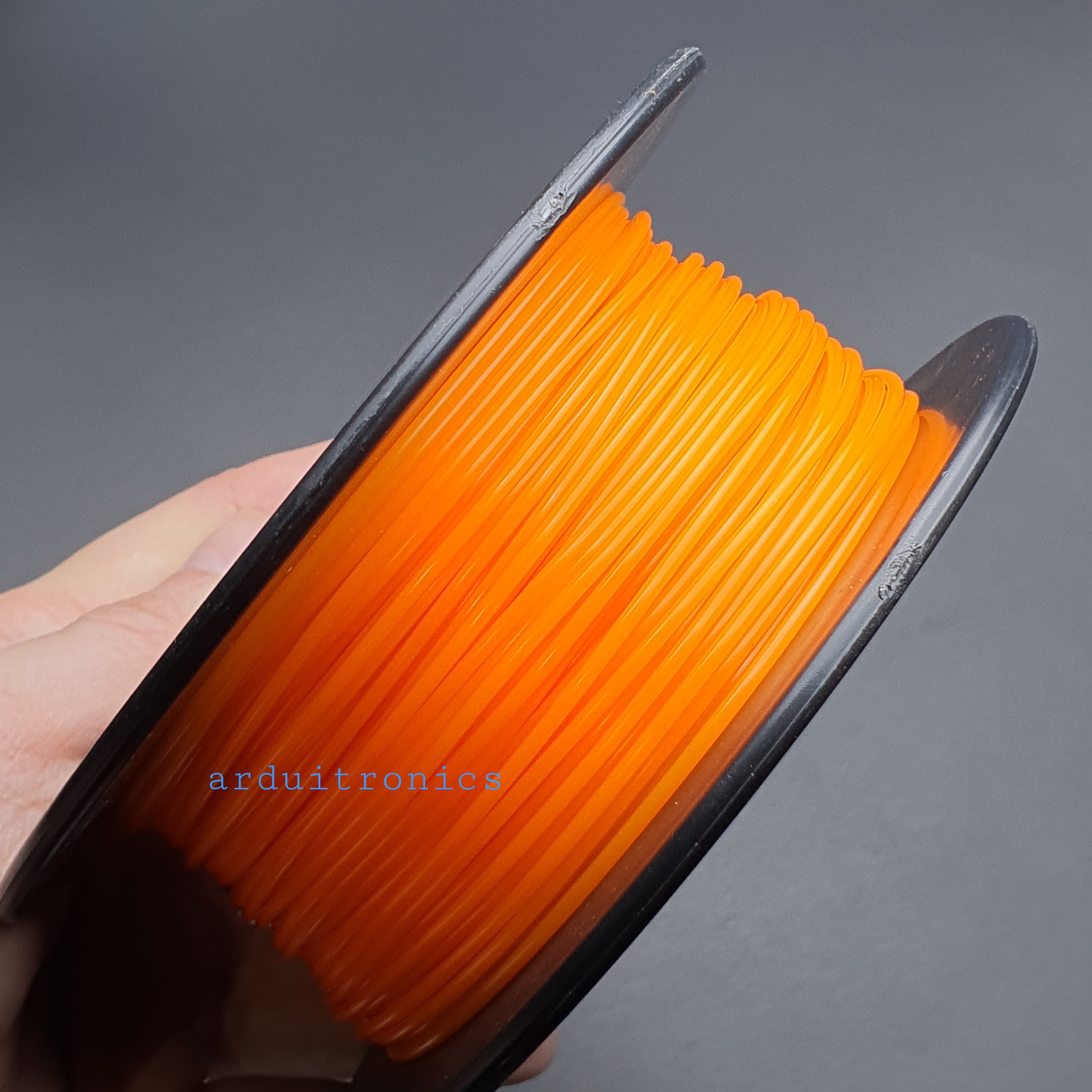 เส้นพลาสติก 3D Printer Filament PLA 1.75mm 0.20kg สีส้ม