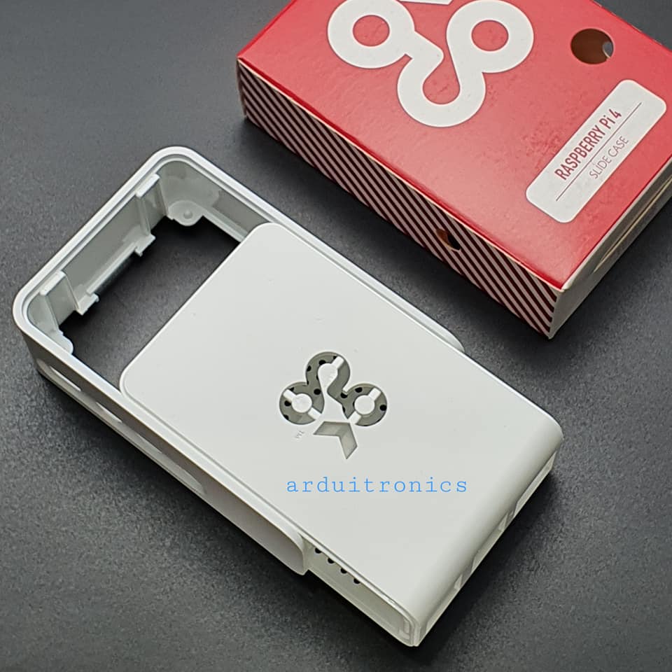 Official Case for Raspberry Pi 4ฺB ฺBlack - แบบฝาเลื่อน (สีดำ)