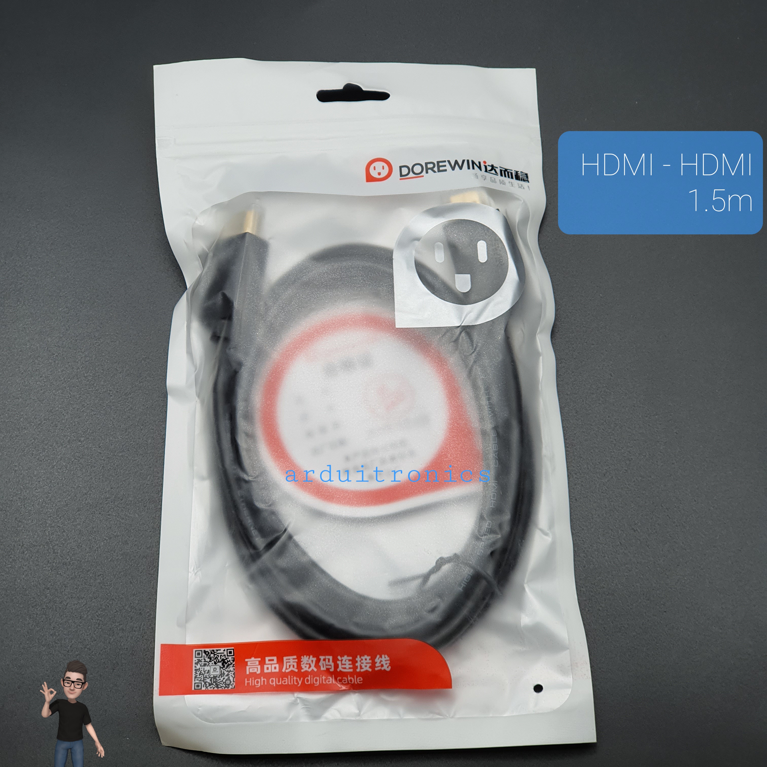 สาย HDMI to HDMI คุณภาพสูง ยาว 1.5 เมตร ยี่ห้อ Dorewin